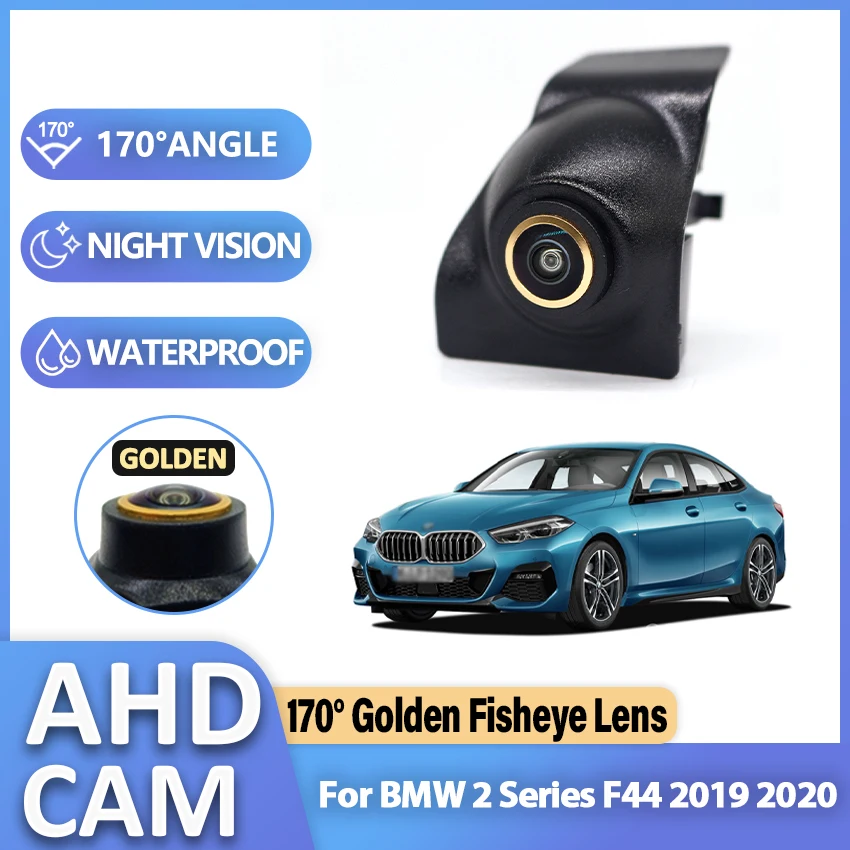 

CCD AHD Car front View Logo Camera Golden Fisheye 170° Night Vision High quality For BMW 2 Series F44 2019 2020 Accessories