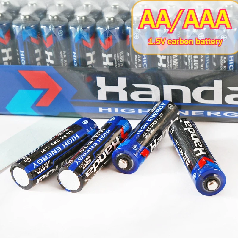 60pcs AA/AAA 1.5V Disposable Battery No.7 R03/No.5 R06 for Clocks/Remotes/Flashlights Low-Power Household Electronics