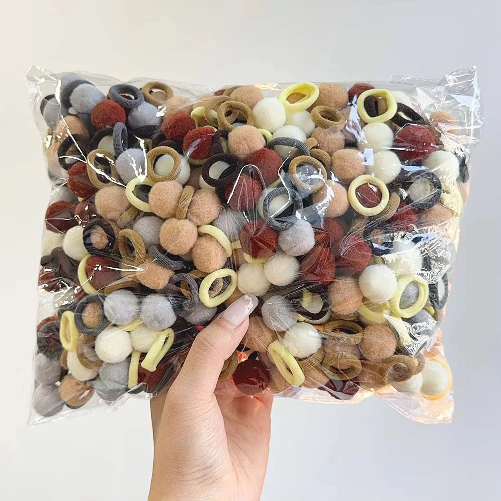 

10 шт., детские повязки для волос без вреда, мультяшное полотенце, веревка, держатель для хвоста, детская мини-резинка, головные уборы, подарок на Хэллоуин для девочек