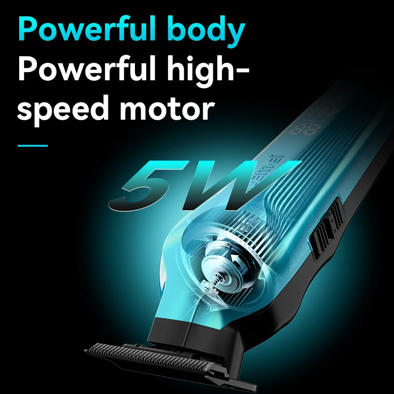 kemei Salon Rechargeable Trimmer Clipper High Speed Motor Barber Hair Trimmer Clipper KM-264