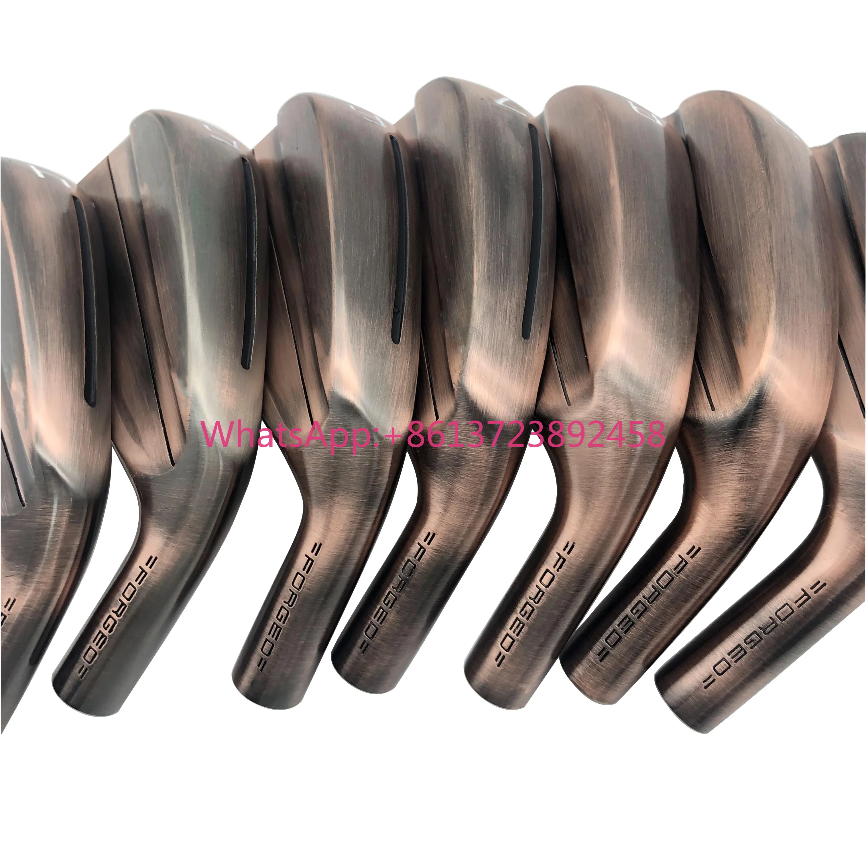 Golf Set Factory Hot Selling Forged Stainless Steel #4-P Copper Right Hand Golf Iron Heads with Graphite & Steel Shafts R Flex