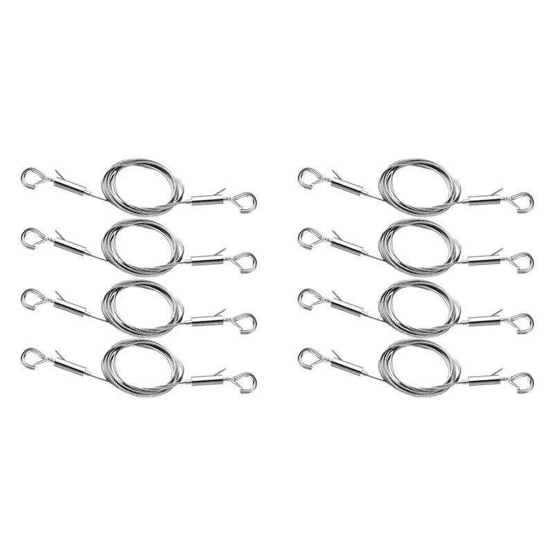 

AB11-8PCS Adjustable Picture Hanging Wire Kit,3.3FT Stainless Steel Wire For Hanging Mirrors,Picture Frame,Artwork,Signs