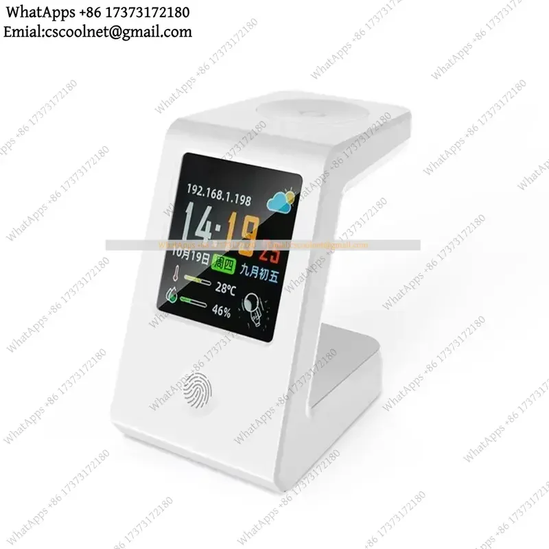 YX2 Smart WiFi Weather Clock Wireless Charging Digital Desk Clock Touch Control