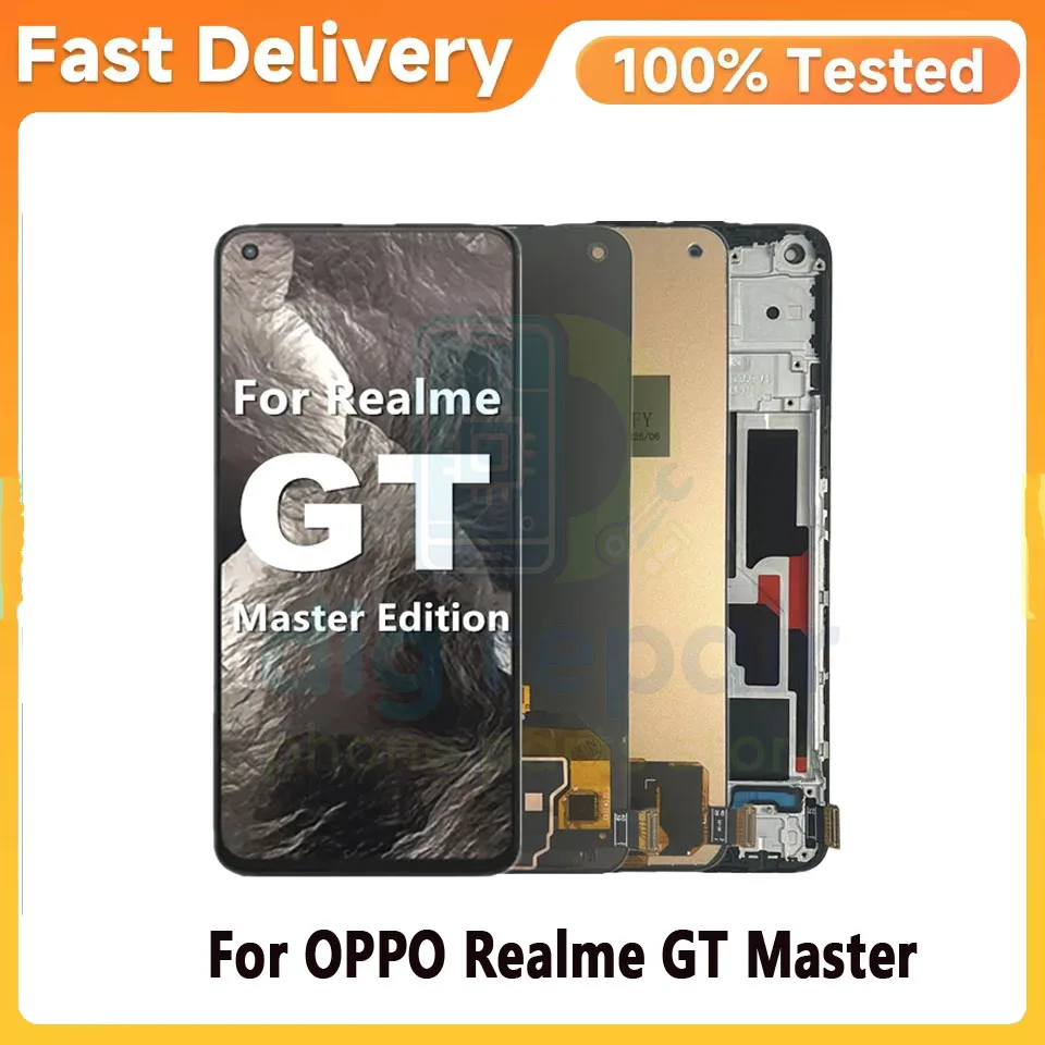 6.43'' AMOLED For Realme GT Master RMX3363 RMX3360 For OPPO Realme GT Master Edition LCD Display Touch Screen Digitizer Assembly