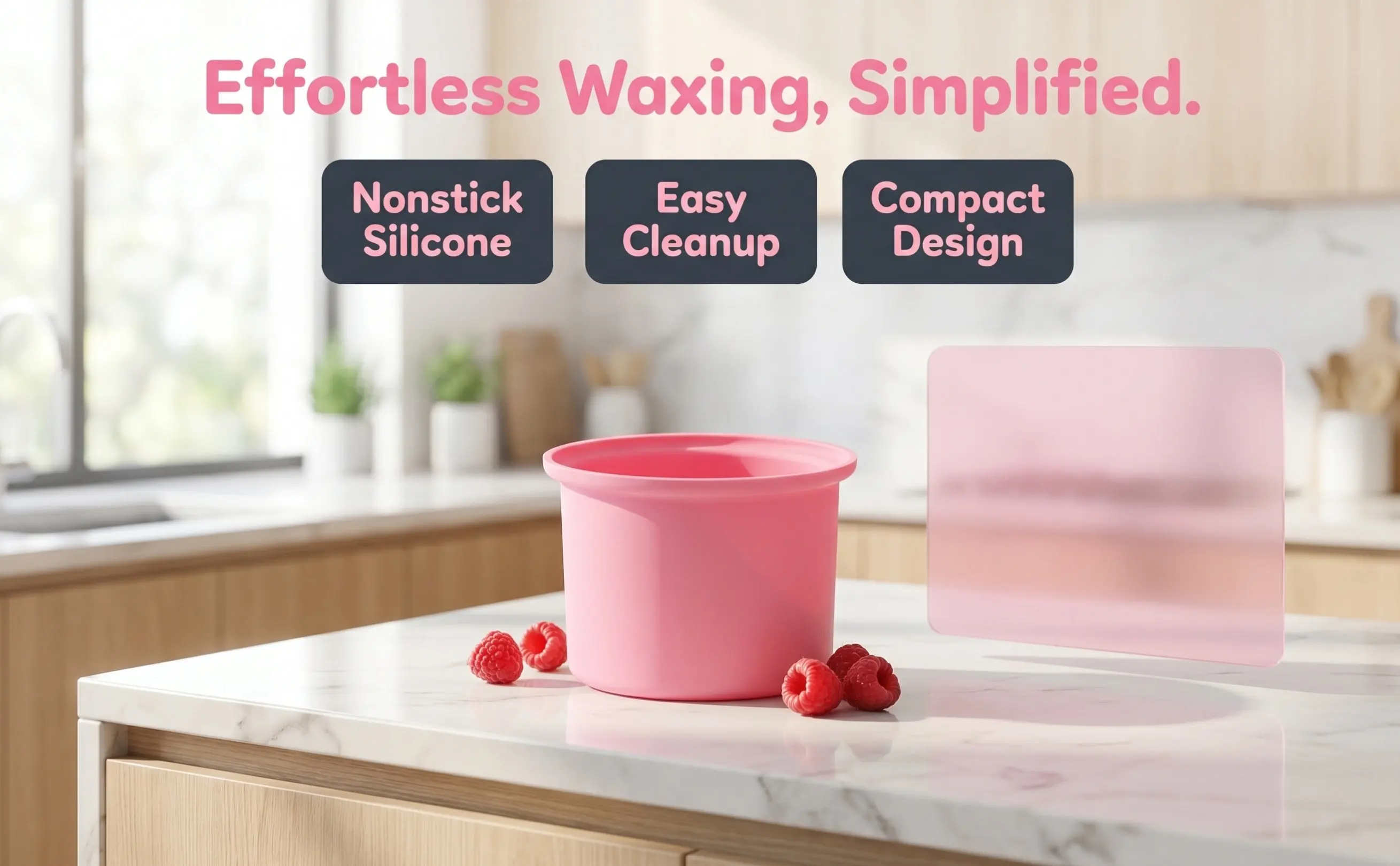 Wax Melt Warmer Liners Storage Waxing Pot Machine for Hair Removal Pink Silicone
