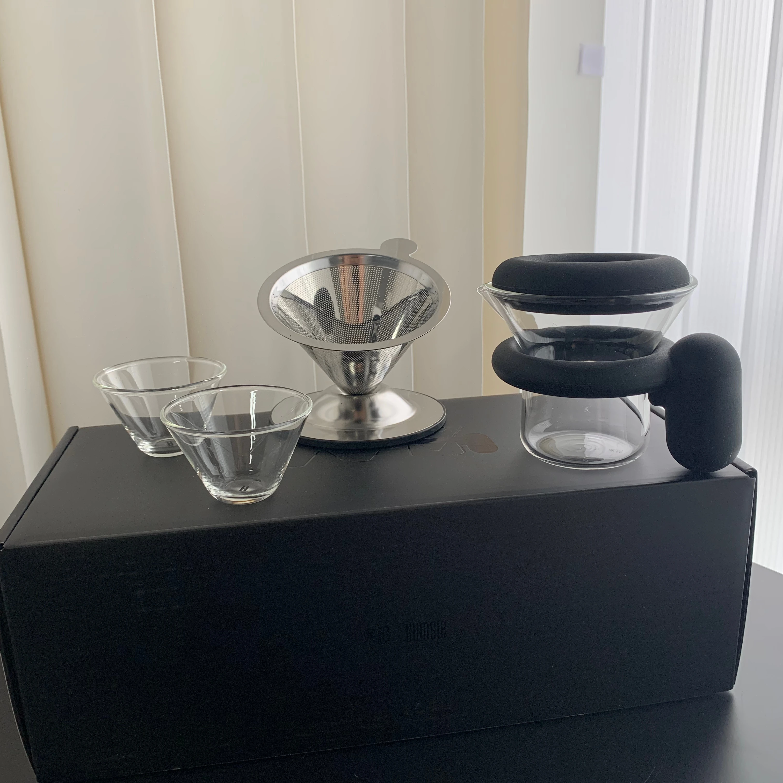 

Кофейник и чашки из боросиликатного стекла, набор термостойких кофейников, кофеварка Pour Over Coffee Maker 1 Master Mug 2 прозрачных чашки