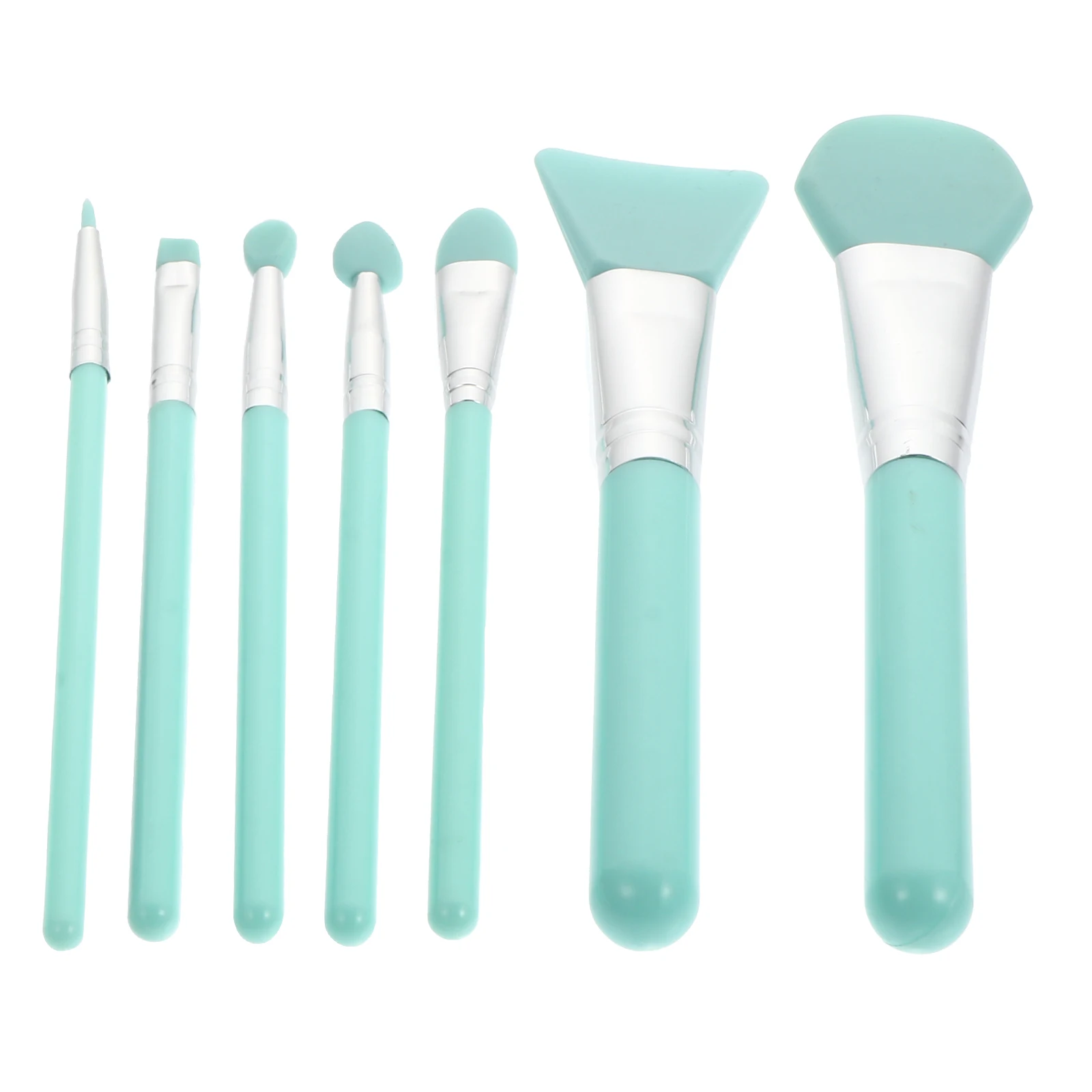 

Silicone Makeup Brush Set Brushes for Face Liquid Foundation Eye Shadow Massage Cream Sun Screen Beauty Tools Plastic