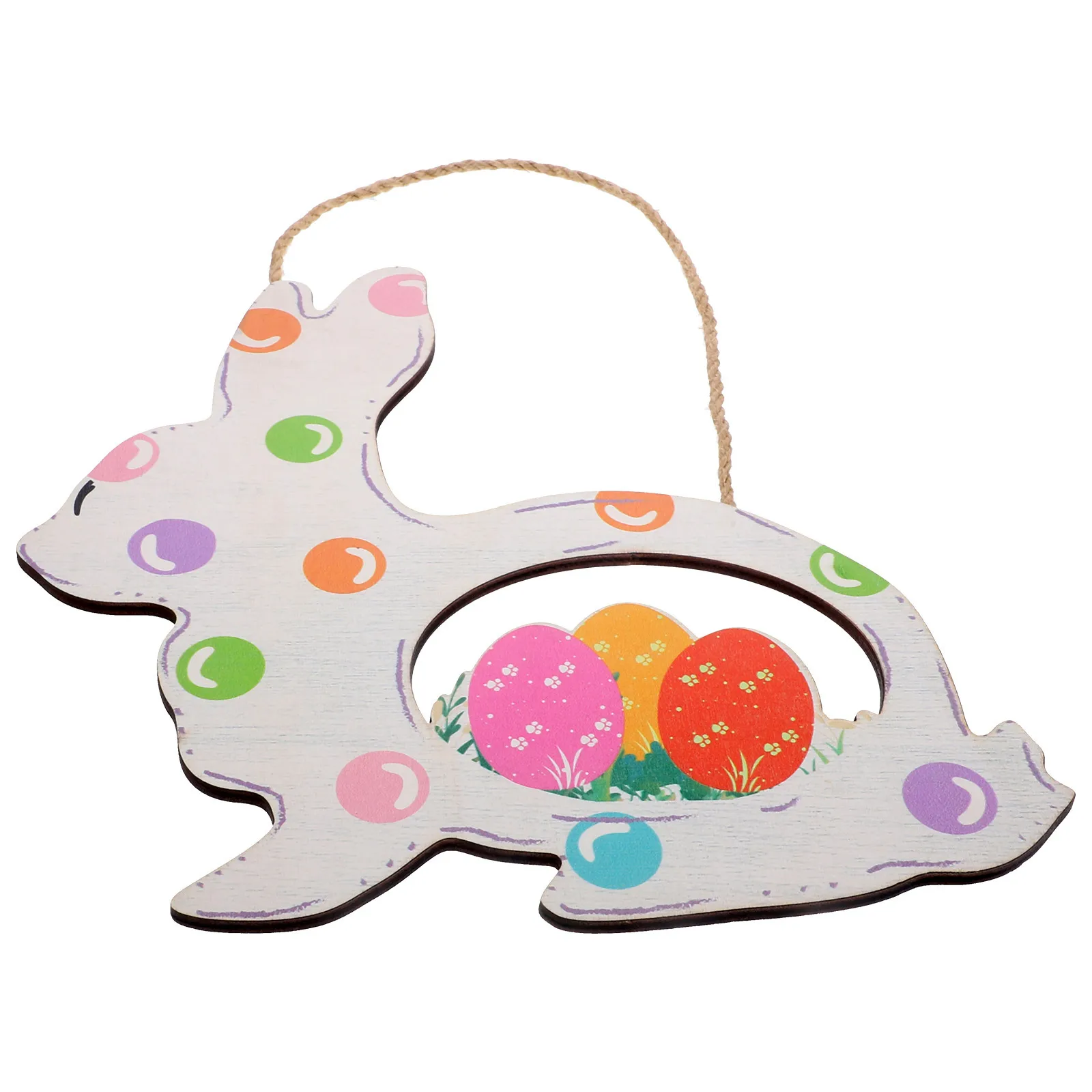 

Wooden Easter Bunny Sign Hanging Door Plaque Rustic Easter Rabbit Decor Wall Hanging Porch Festival Home Scene Decoration