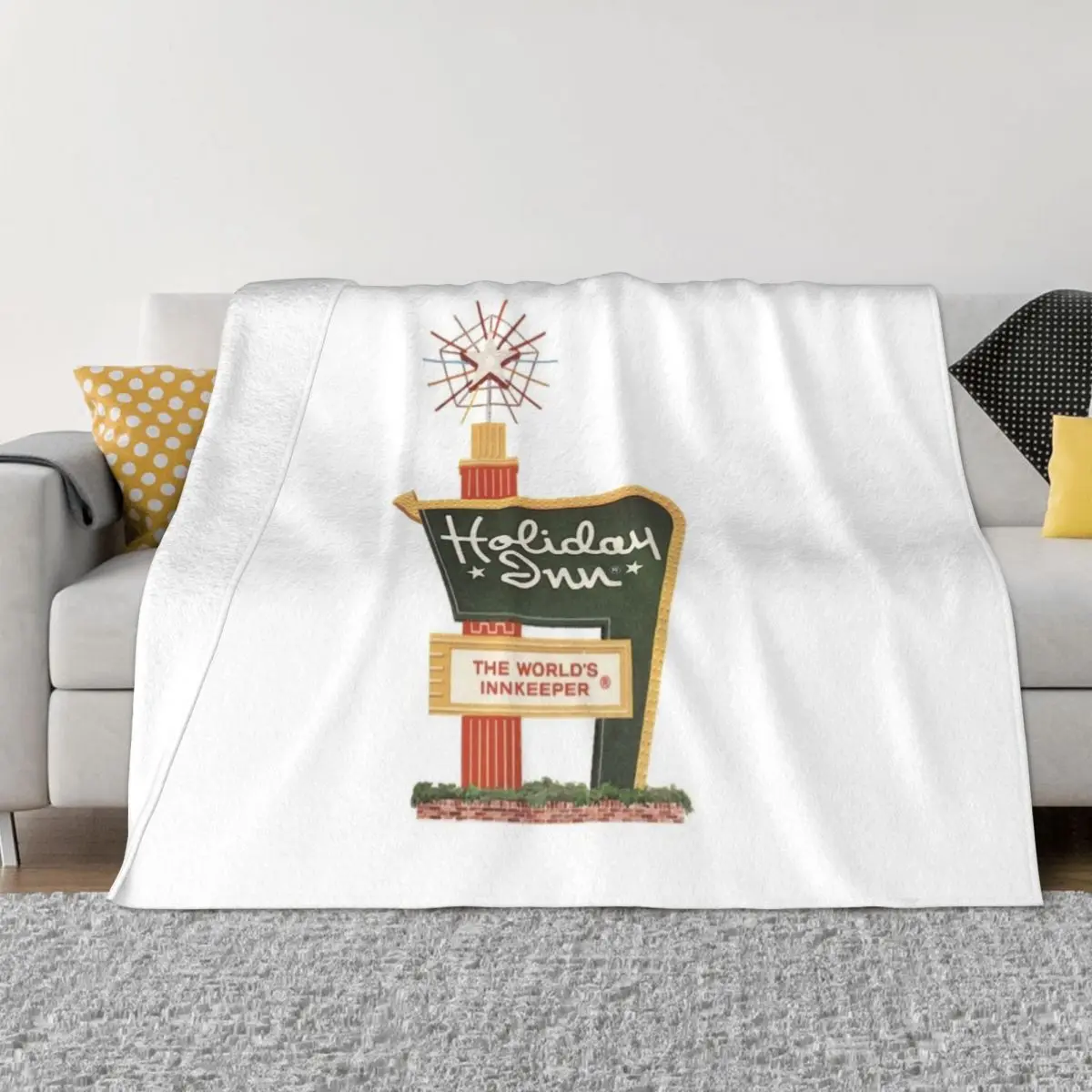 

Iconic Holiday Inn Sign Throw Blanket Blanket Sofa Blankets For Baby Loose Blanket