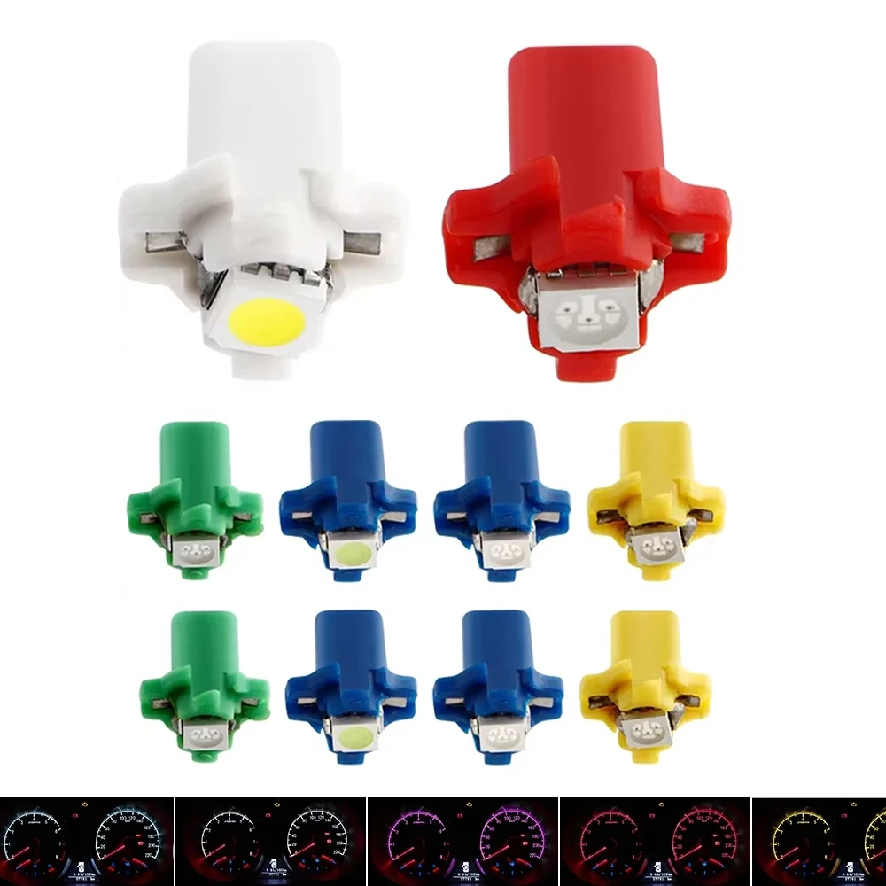 

10PCS B8.5 LED Dashboard Warning Indicator Bulbs Instrument Lamps 12V 24V Interior Gauge Light For Cars Auto Vehicle