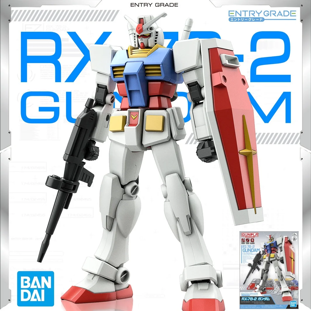 Original Bandai Gundam Yuanzu 1/144 Entry-level Assembled Model Anime Figure Collection Ornaments Children's Gift