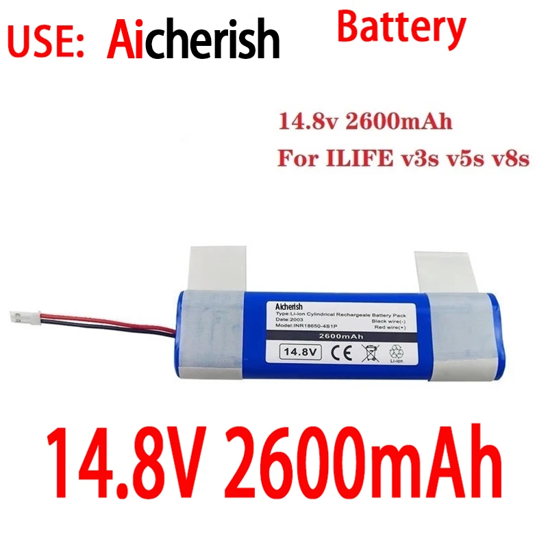 

Original 14.4V 2600Mah Robotic Cleaner Parts Rechargeable Battery,For Llife Zaco V3s V5s V8s DF45 DF43 V3 X3 V50 V55 V5Lpro