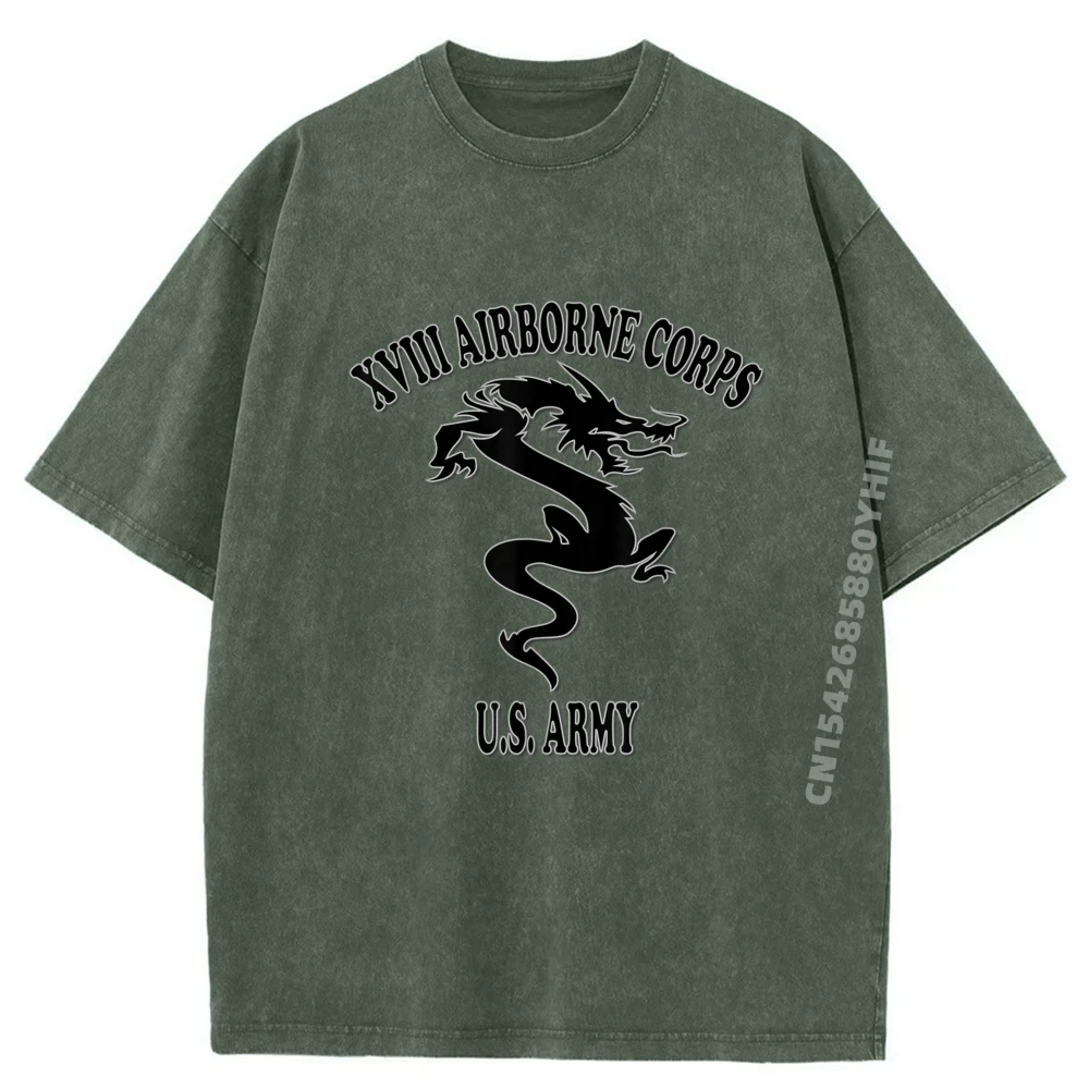 

Мужская футболка Xviii Airborne Corps, графические футболки, мужские винтажные потертые рубашки, повседневная модная одежда с принтом