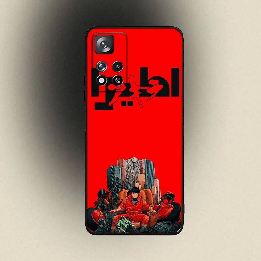 أنيمي أكيرا الأحمر بارد حالة الهاتف لسامسونج غالاكسي A 91,80,73,72,53,52,51,22,5G، زائد، J، ملاحظة غطاء أسود ناعم