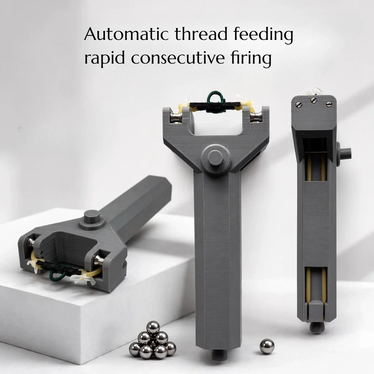 

Magnetic Suction Leather Pocket Fast Automatic Continuous Firing Slingshot Portable Durable Outdoor High-precision Hunting Tool