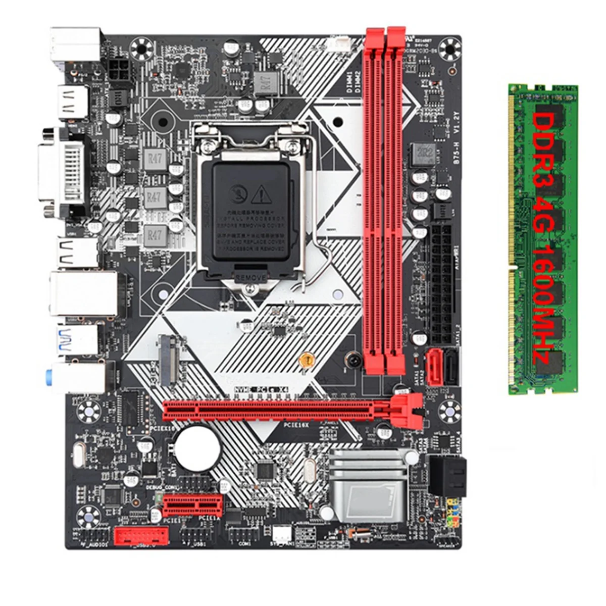 

ATP-B75 H Desktop Motherboard with 1X DDR3 1600MHz 4G RAM LGA 1155 for I3 I5 I7 CPU USB 3.0 SATA 3.0 Support Up to 16GB