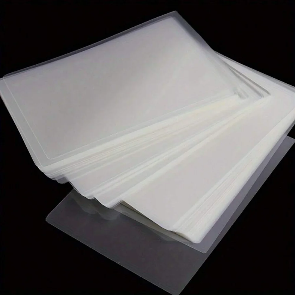 100pcs Thermal Laminating Film PET For Photo/Files/Card/Picture Lamination Pouch Laminator Hot Laminator Film