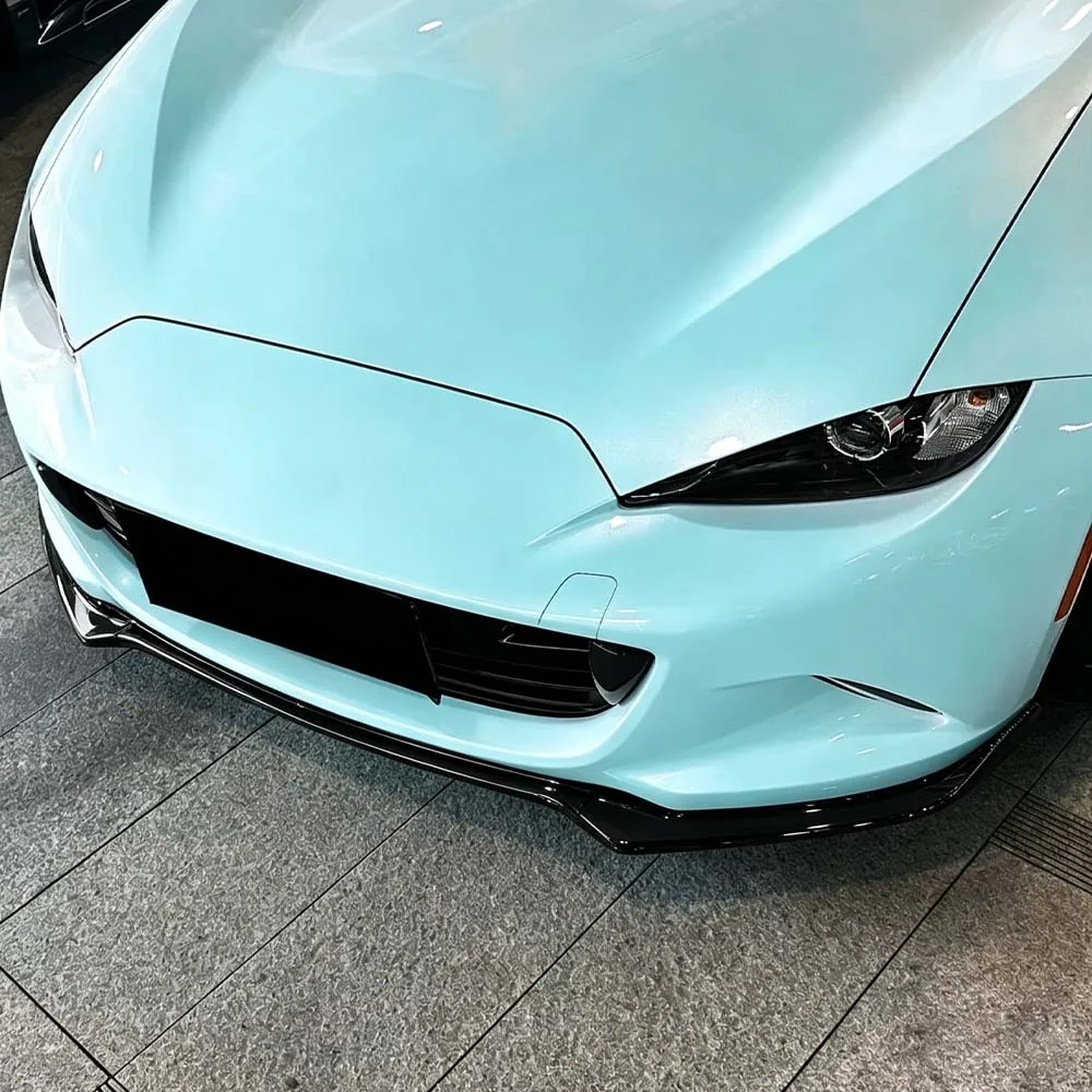 

Для Mazda MX-5 MX5 Miata ND 2016-2025 2-дверный, глянцевый черный ABS-комплект: сплиттер-диффузор переднего бампера, спойлер, тюнинг-обвес