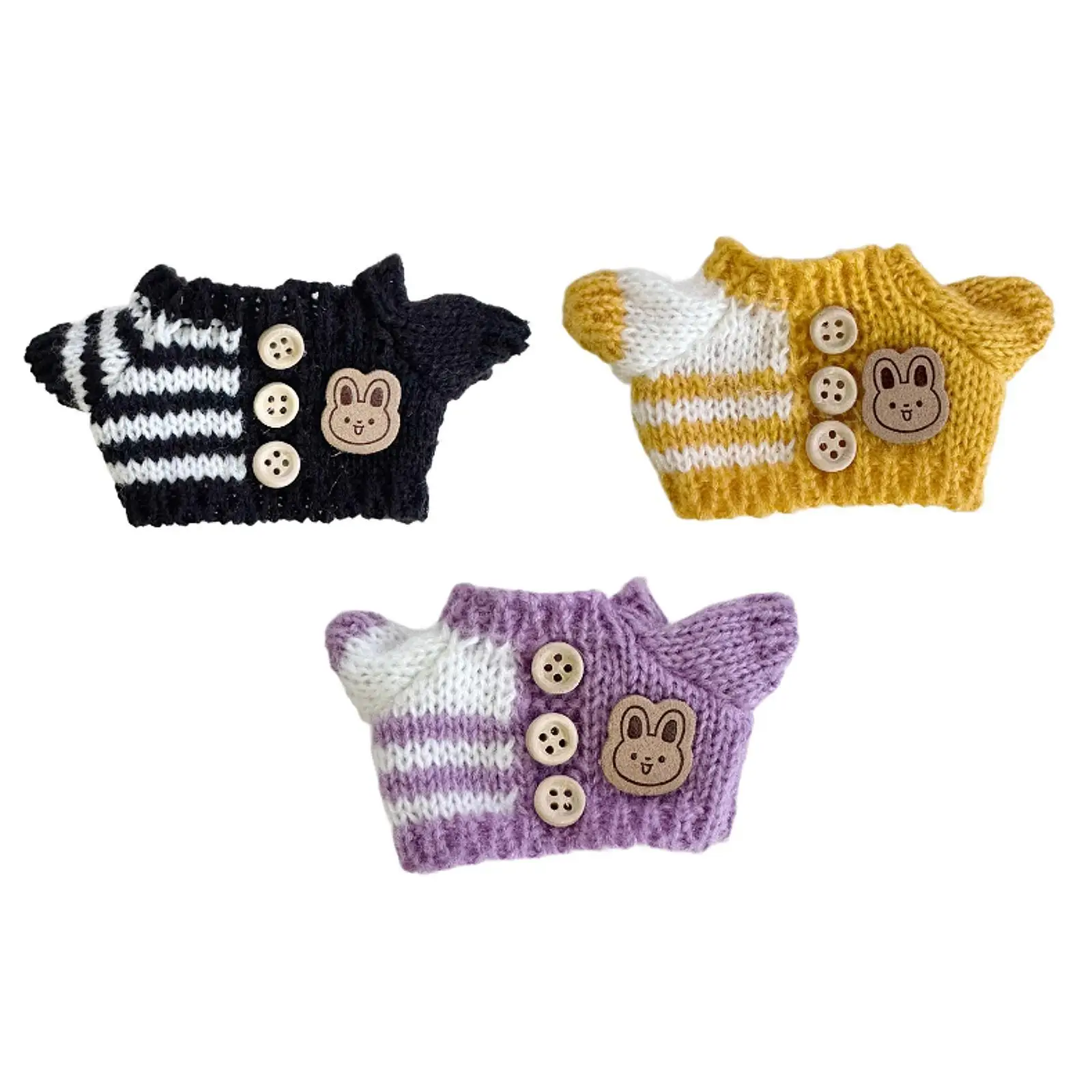 Gevulde pop trui Educatieve kleding voor kinderen DIY Maak je eigen pop Pluche poppenkleding Pluche pop trui voor 6,69'' pop