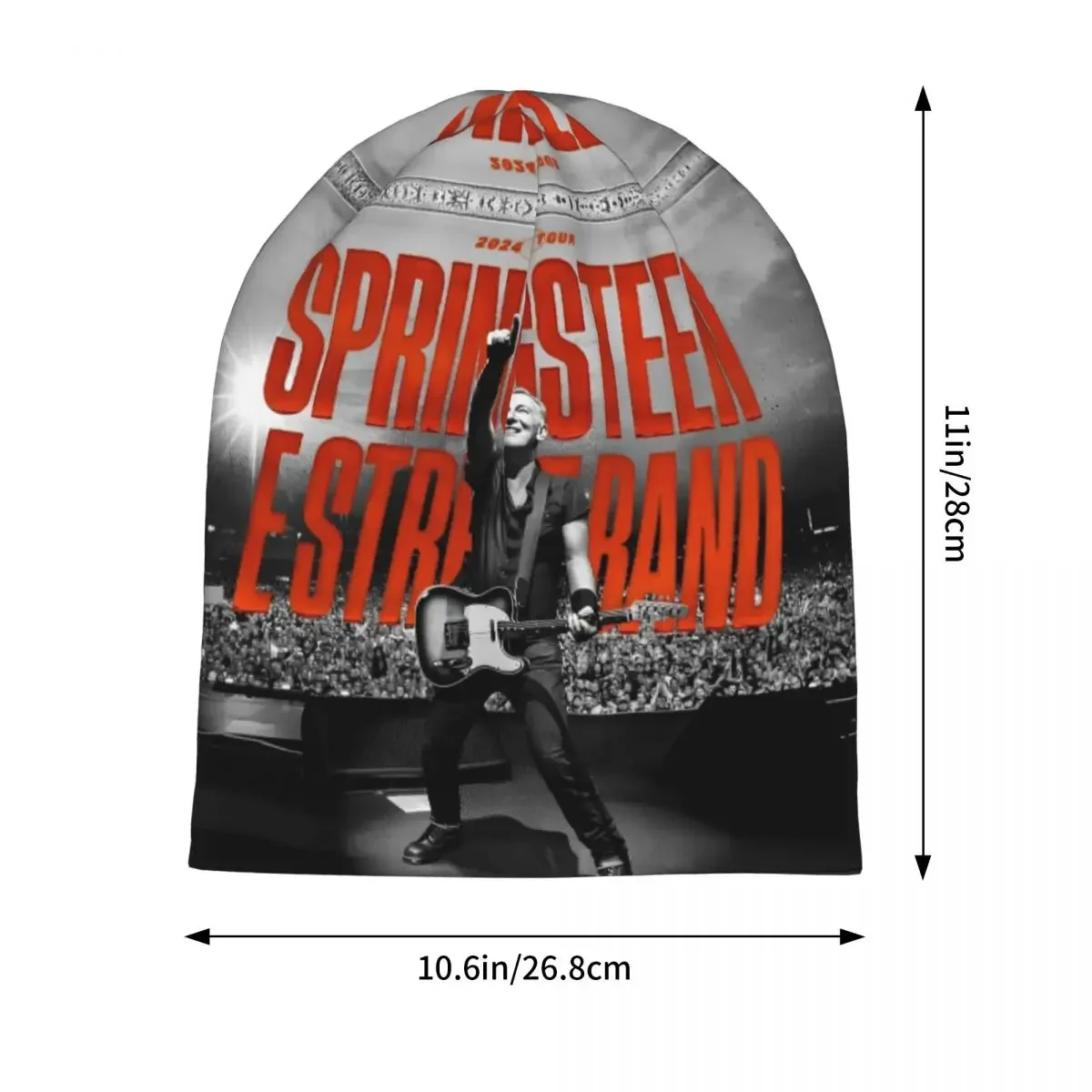 2024 Tour Bruce The E Street Band Thunder Road Cap Goth Skullies Beanies Hats Summer Warm Thermal Elastic Bonnet Hat