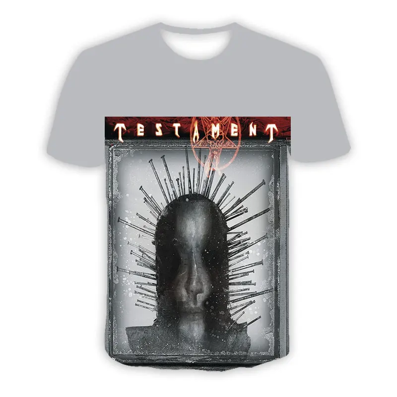 CAVVING 3D Printed Testament ROCK Casual T-shirts Hip Hop T Shirts Harajuku Styles Tops Clothing for Men/women