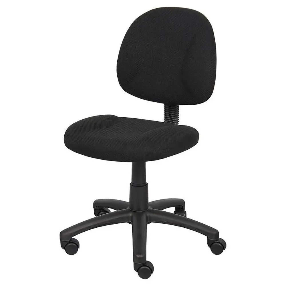 

Deluxe Posture Chair with Built-in Lumbar Support Adjustable Back Depth and Pneumatic Seat Height Adjustment 5 Star Nylon Base