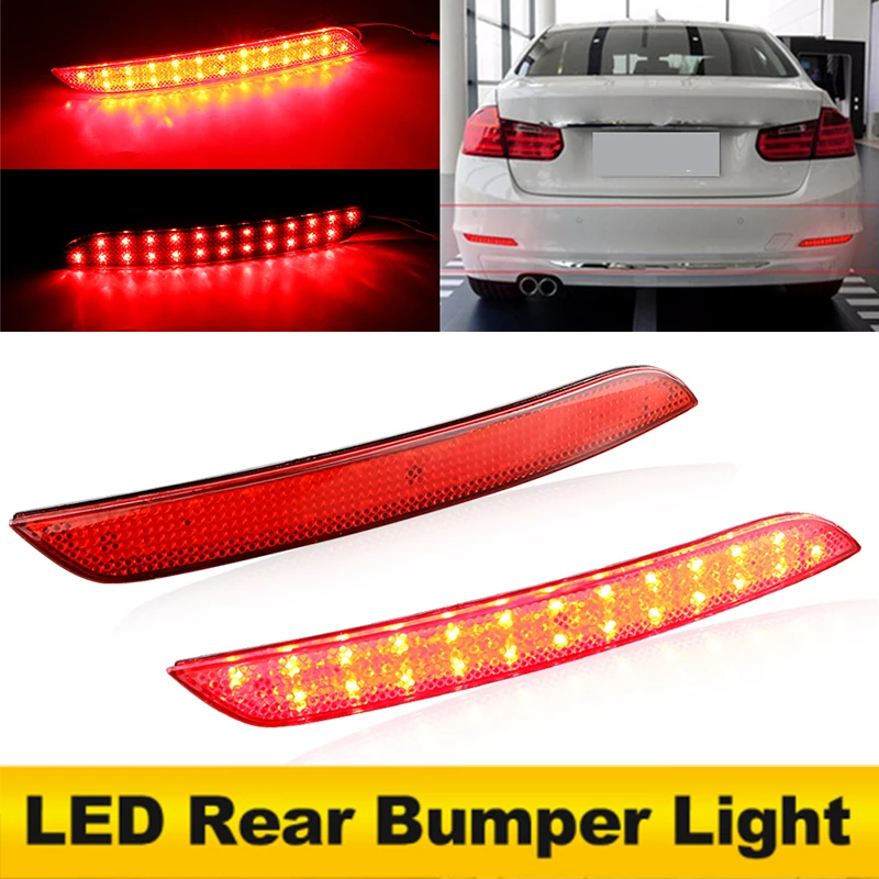 

2 шт. светодиодный отражатель заднего бампера для BMW 3-Series F30 F31 F35 F34 2011-2015 и 4-Series F32 F33 F36 2014-2015 OEM: 63147301187