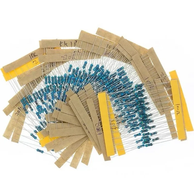 30 Kinds of 10 1/4W Metal Film Resistor Packs, Accuracy 1% 10-1M Ohmic Resistance 300PCS