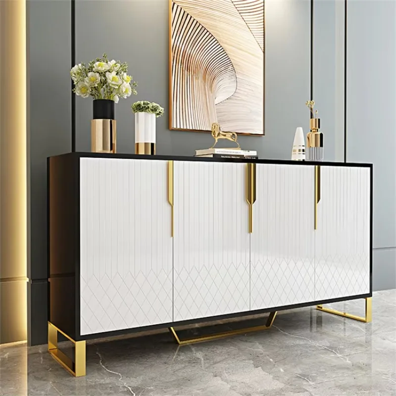 Living Room Furniture Stainless Steel Buffet Dining Table Sideboard White Sideboard Deluxe Sideboard