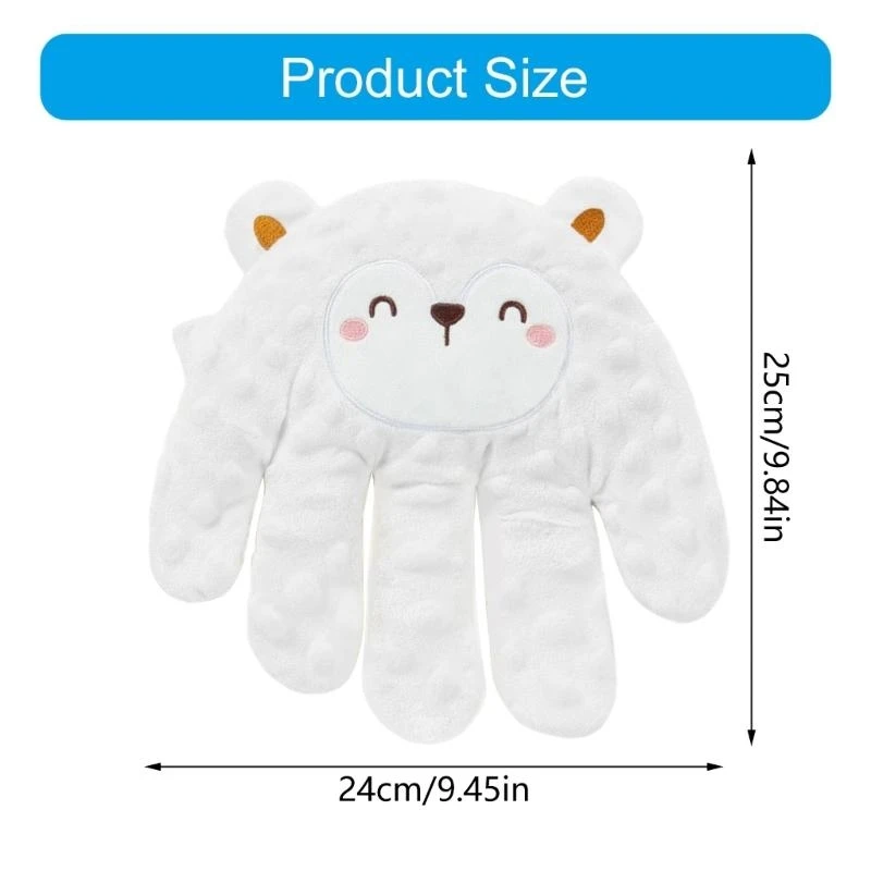 J15U يد مهدئة للطفل الرضيع لتخفيف المزاج القلق وسادة لينة تنفس الكرتون #6