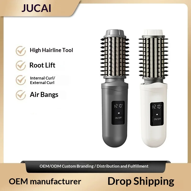 

Новый беспроводной ионный выпрямитель для волос, щетка USB перезаряжаемый портативный выпрямитель 2 в 1, бигуди, горячая расческа против повреждений