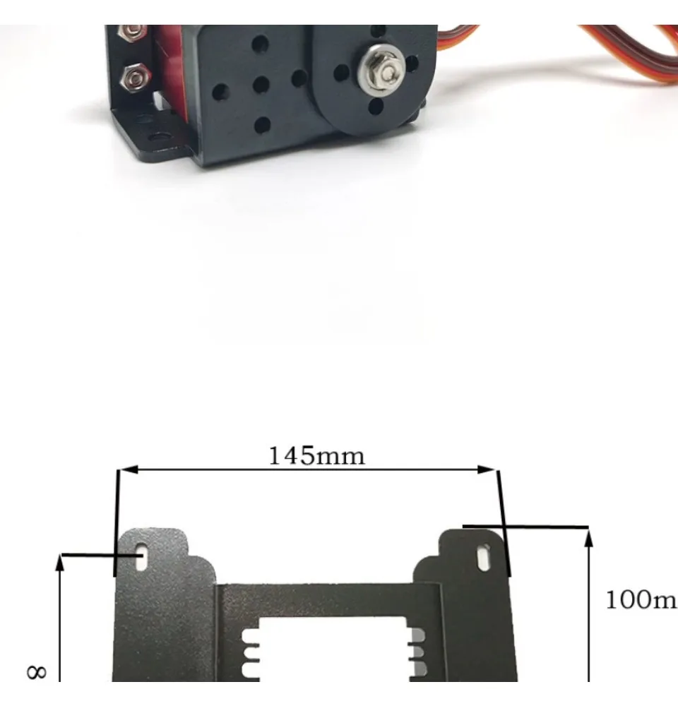 2 DOF Pan Tilt Servo Mount Bracket Kit for MG996R Robot Arm Camera Platform Aluminum Robotics Accessories