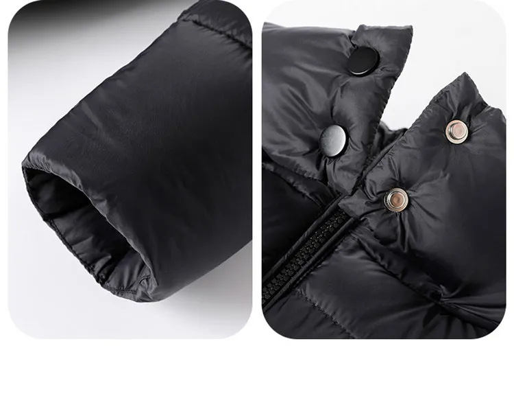 Wintermantel für Mädchen, lang, mit Kapuze, aus 90 % weißen Entendaunen, wasserdichtes, winddichtes und schmutzabweisendes Material, warme Daunenjacke für kaltes Wetter, für Kinder von 4 bis 14 Jahren. – Detail 13