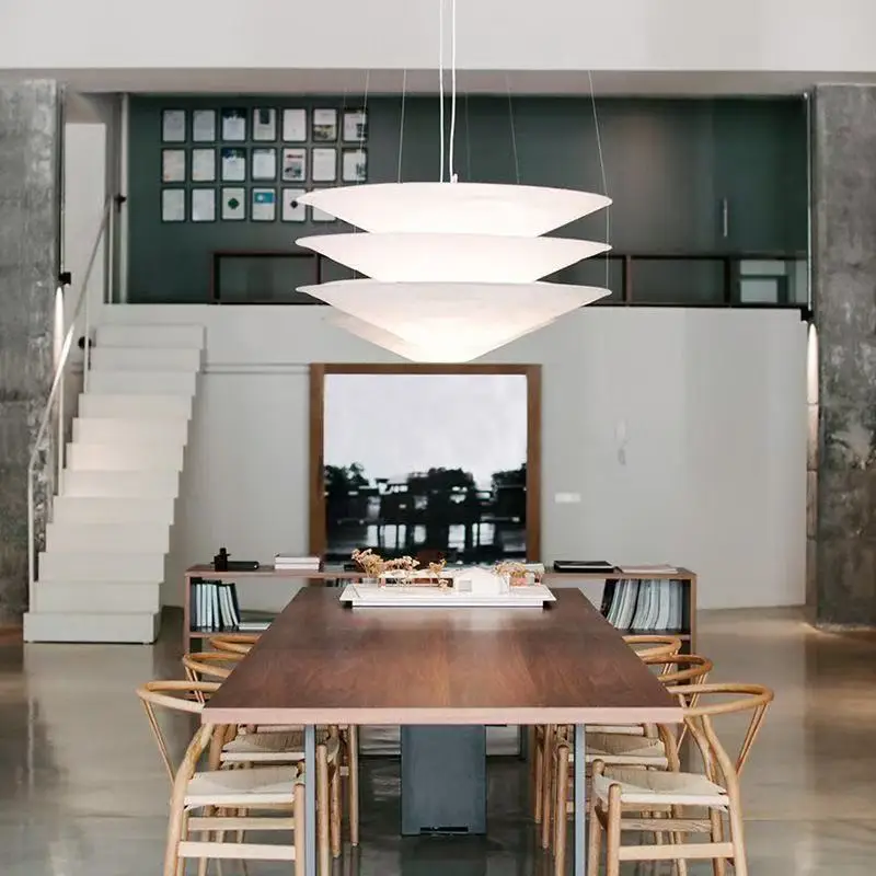 الشمال الحد الأدنى دوبونت ورقة وابي سابي الثريا المعيشة غرفة الطعام غرفة نوم قلادة مصباح مطعم بار معلقة تركيب المصابيح #6