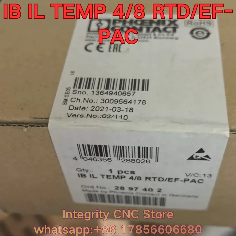New IB IL TEMP 4/8 RTD/EF-PAC PLC module 2897402
