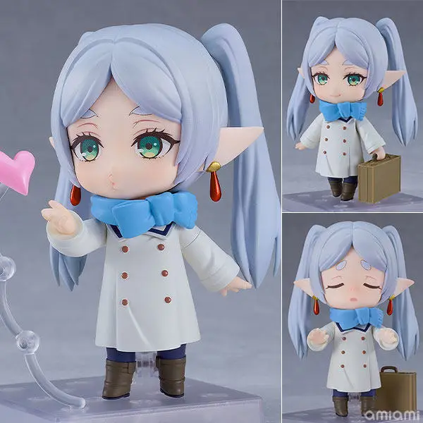 Frieren Q-Version Nendoroid 2712 #    Austauschbare Gesichter, bewegliche Desktop-Statue, Ornament, Modellspielzeug, Peripherie, Sammlerstück, lustige Geschenke
