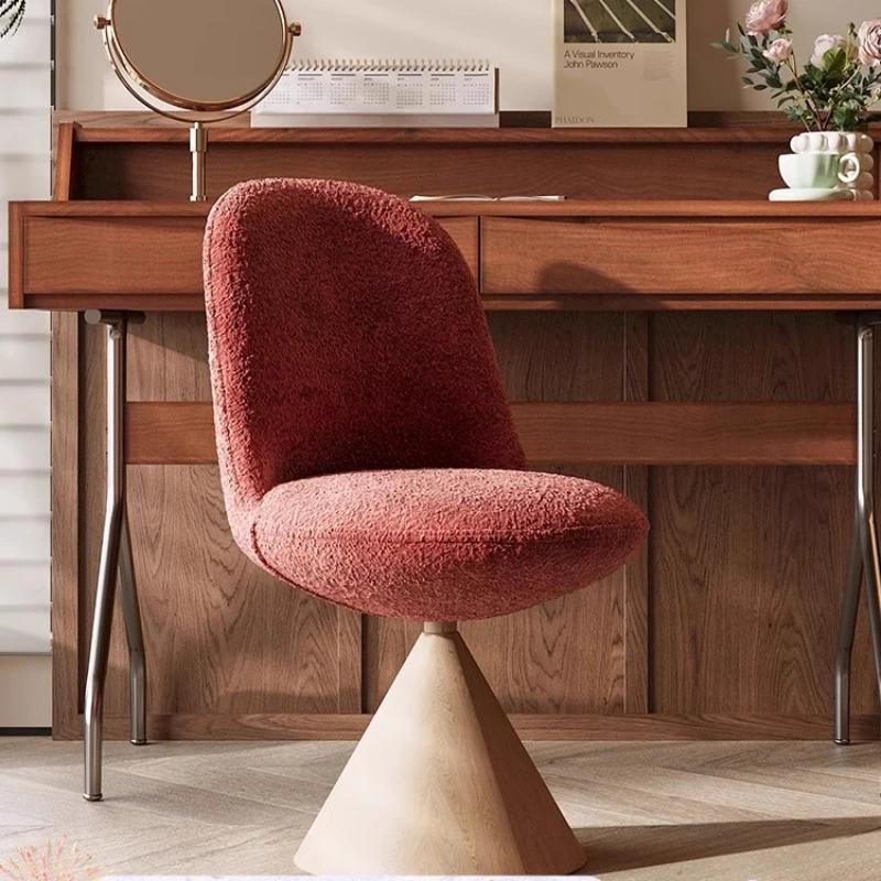 مقعد دوار إيطالي حديث، مقعد مكياج بتصميم إبداعي لأثاث غرفة النوم، طاولة تزيين قابلة للدوران/كرسي مكتب الدراسة