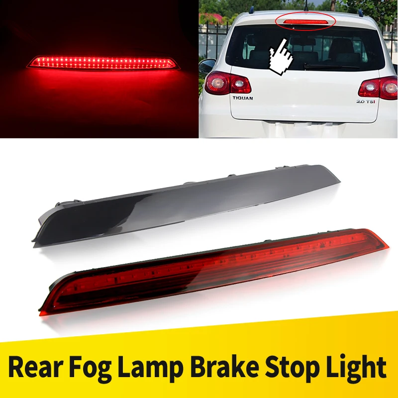 

1X Smoked/Red Lens LED Third Brake Lamp High-Mount Stop Light For Audi Q7 06-12 For Porsche Cayenne 10-14 4L0945097 Accessories