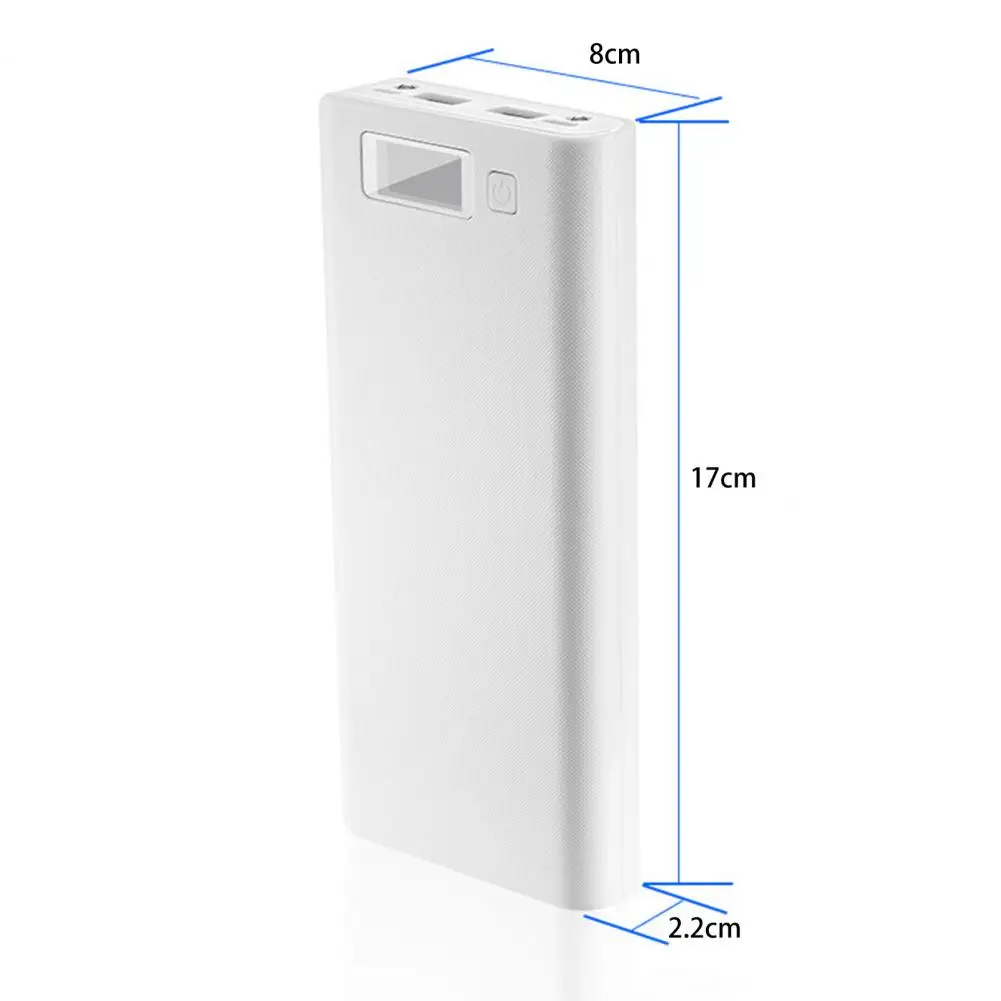 Power Bank Case LED Power Digital Display with Strong Flashlight Power Bank Box 8 X 18650 Battery Charger Case DIY Box