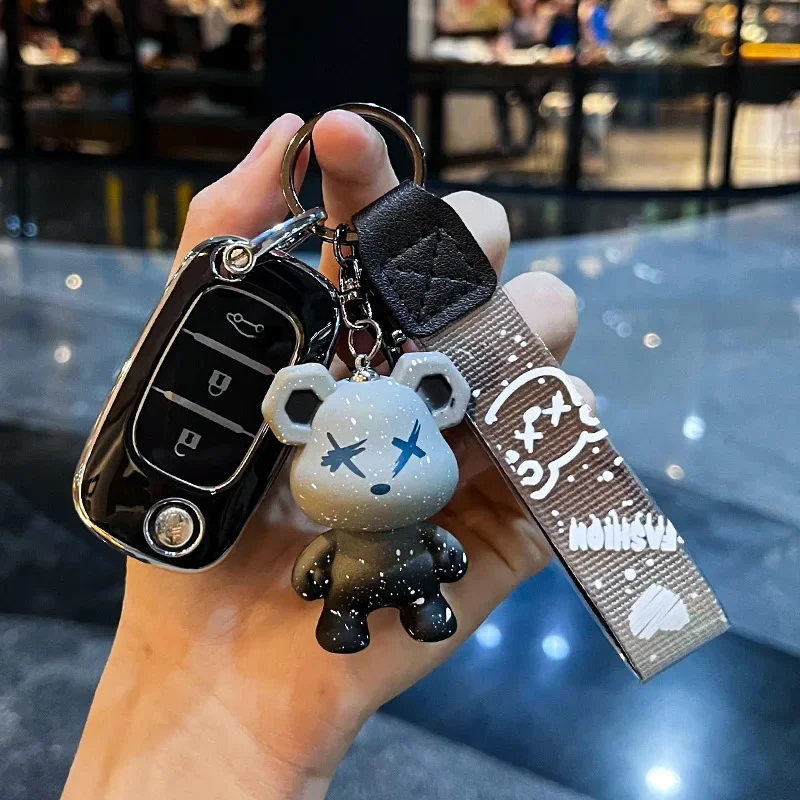 

2024 High End Series Car Key Case Cover For Mercedes Benz Smart Fortwo 453 Forfour Protect Shell Skin Holder Auto Accessories