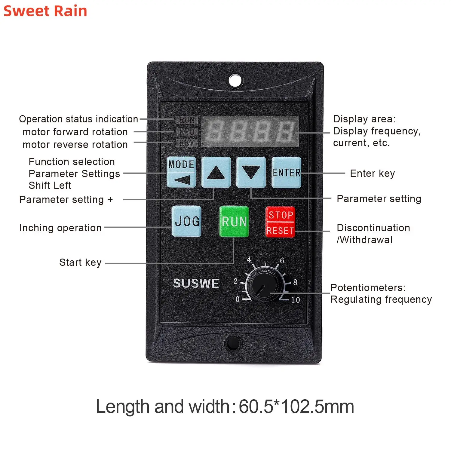 

Konverter Frekuensi 220V Fase Tunggal Inp Vfd 750W Menambahkan Driver Motor Tiga Fase RS485 MCU Input Fase Tunggal Inverter