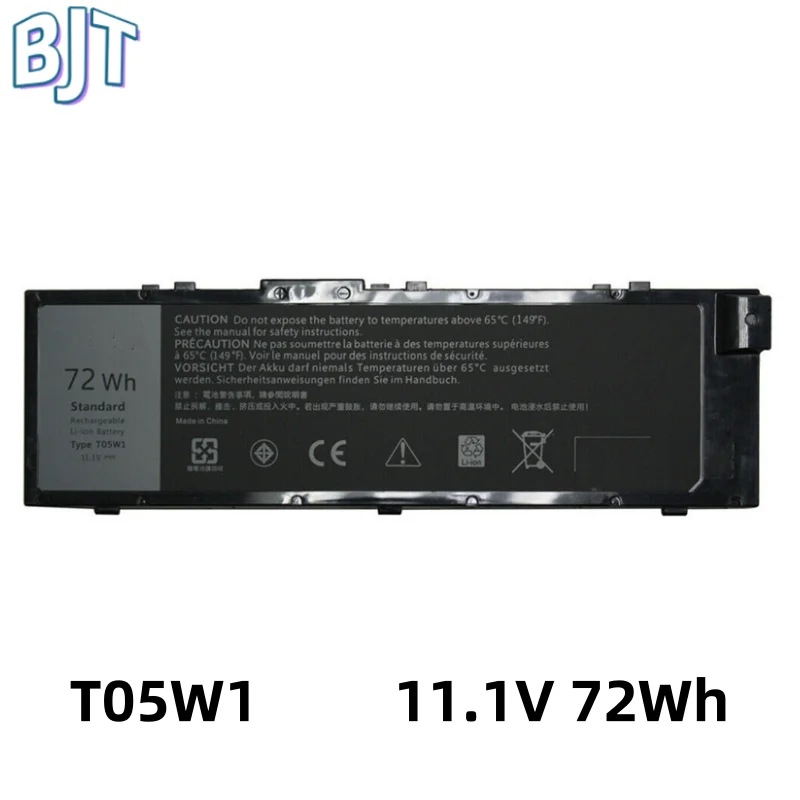 

11.1V 72Wh Li-ion Laptop Batteries T05W1 For Dell Precision 15 7000 7510 7520 17 7000 7720 7510 7710 M7710 M7510 Notebook MFKVP