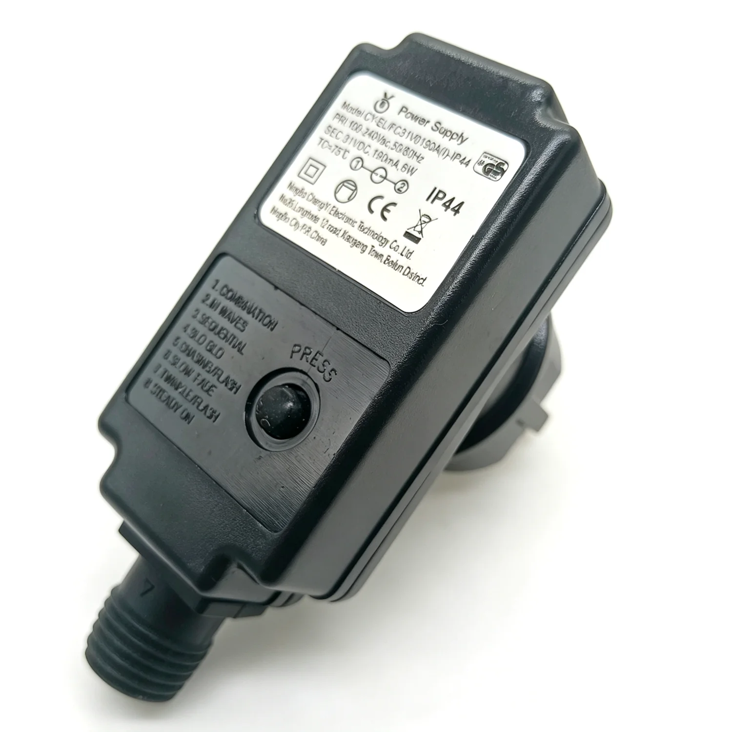LED Solar String Light Power Transformer Waterproof Outdoor Holiday Light In-Line Switch Adapter Driver EU US AU UK