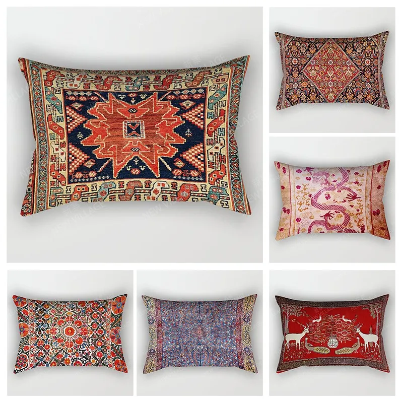 Nordic vintage fall home decor 30*50cm rzuć poduszka pokrywa sofa boho poduszka do pokoju dziennego pokrywa 50x70 30x50cm 40x60 maroko Persia