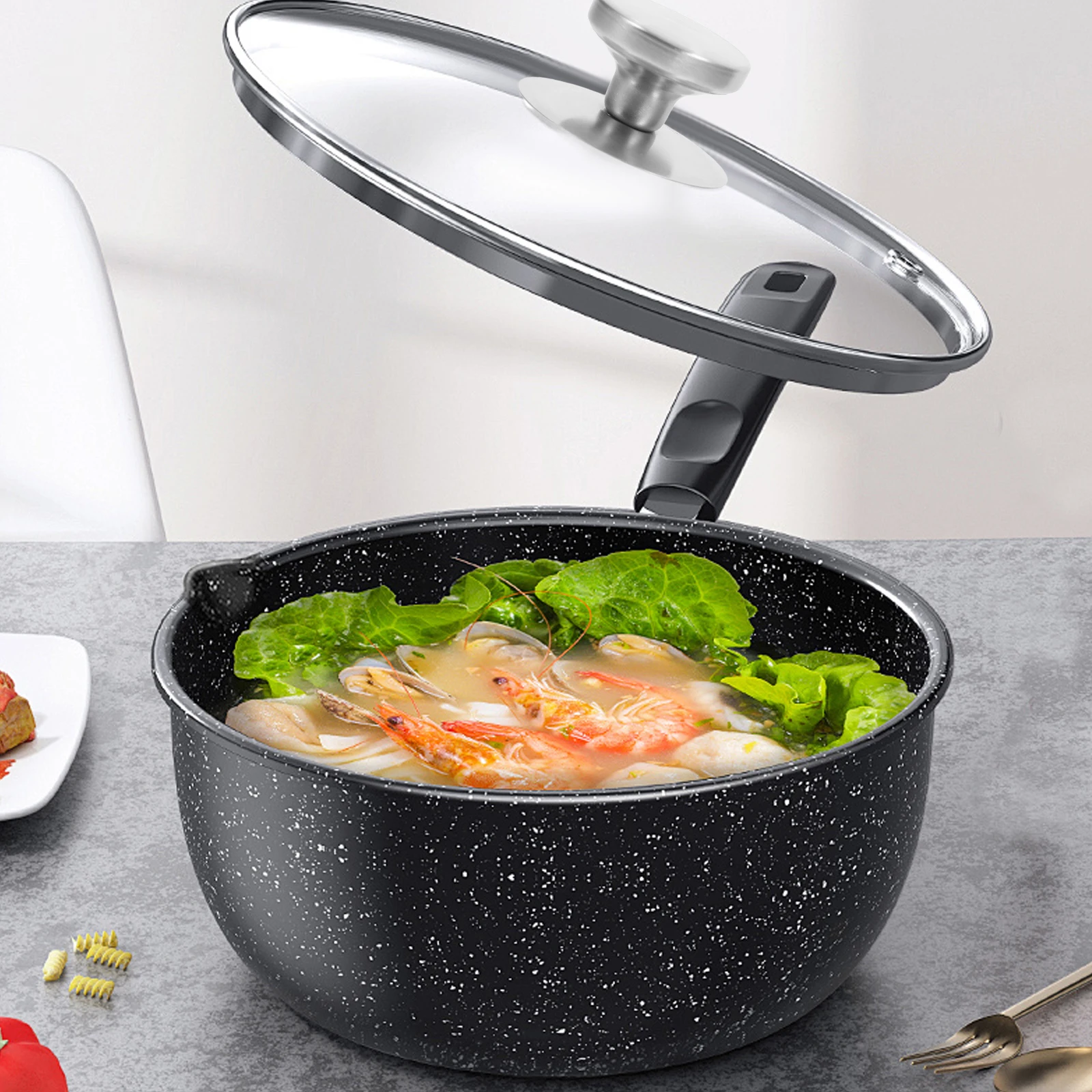 

2Pcs Pot Lid Knob Stainless Steel Round Replacement Handle Universal Cookware Lid Accessories Pan Kitchen Gadgets