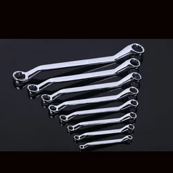 1pcs 5.5-14mm Chrome Vanadium Ring Double Head Ratchet Wrench Reversible Ratchet Combination Nut Spanner Set