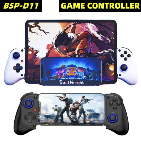 Controlador de gamepad sem fio telescópico d11 para switch/android/ios/ps3/ps4/xbox bluetooth alongamento controlador de jogo de resfriamento