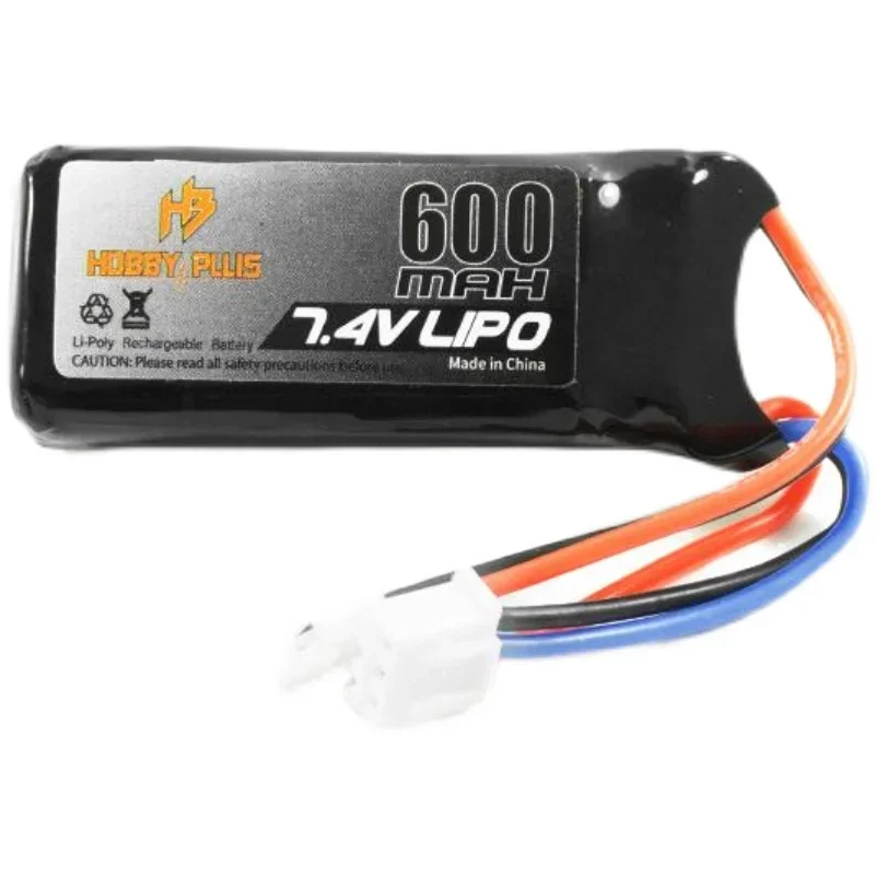 HOBBYPLUS 7.4V 600MAH Lipo Battery D1RC for HB 1/18 CR18P EVO PRO mini Climbing Car # 240063