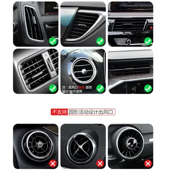 Držák mobilního telefonu do výdechu vzduchu do auta pro Suzuki SX4 SWIFT Alto Liane Grand Vitara Jimny S-Cross 10 nejlepší prodej Držák telefonu pro Suzuki Jimny - №4