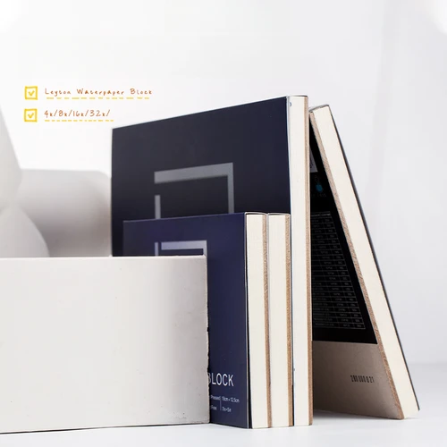 Imagen 2 del producto Papel de acuarela LEYTON, libro de acuarela sellador de 300g, libro de pintura engrosado, papel especial de acuarela de pulpa de algodón 100%